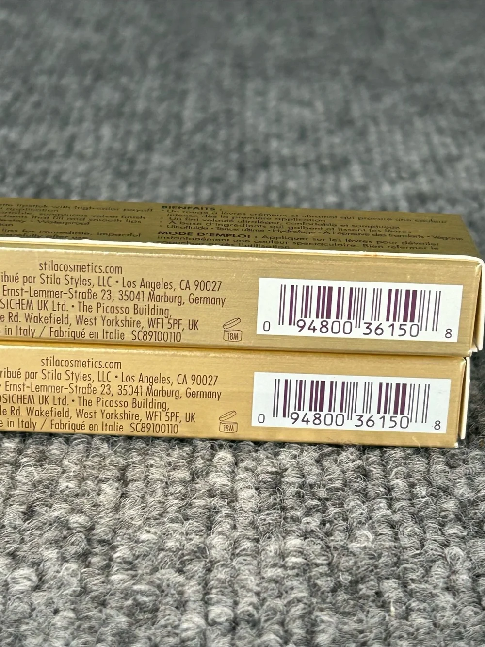 TWO Stila Stay All Day Matte Lip Color BLOW A KISS .07oz x 2 NIB Red Pucker Up
